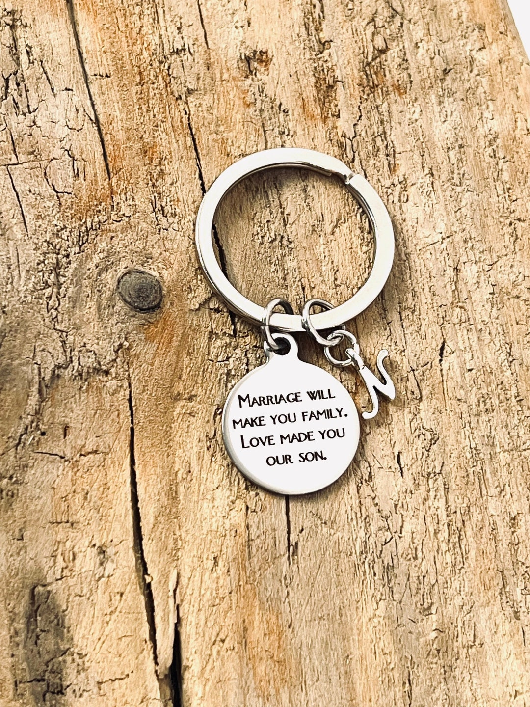 Bracciale rigido con incisione Today I'm your daughter, tomorrow his wife, regalo per la madre della sposa