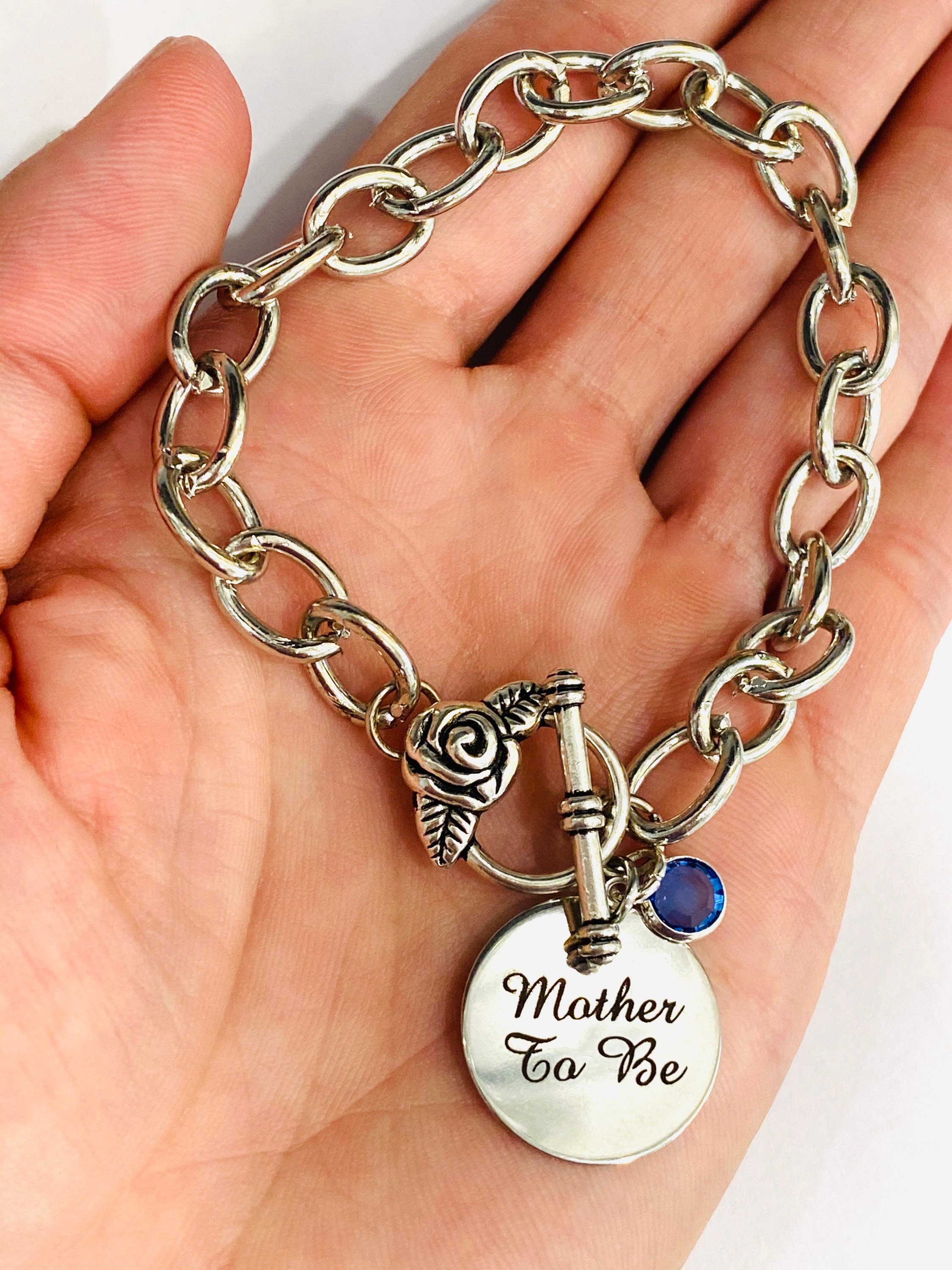 Stainless Steel Charm Bracelet with Custom Engraved Etsy
