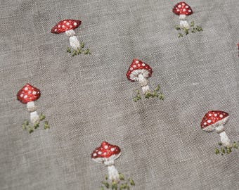 Patrón de bordado de hongo amanita muscaria pequeño (PDF)