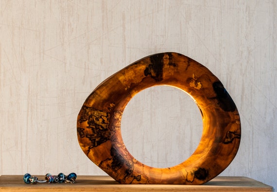Wood Lamp "Victory of life" (Night light | Bedside lamp | Table lamp)
