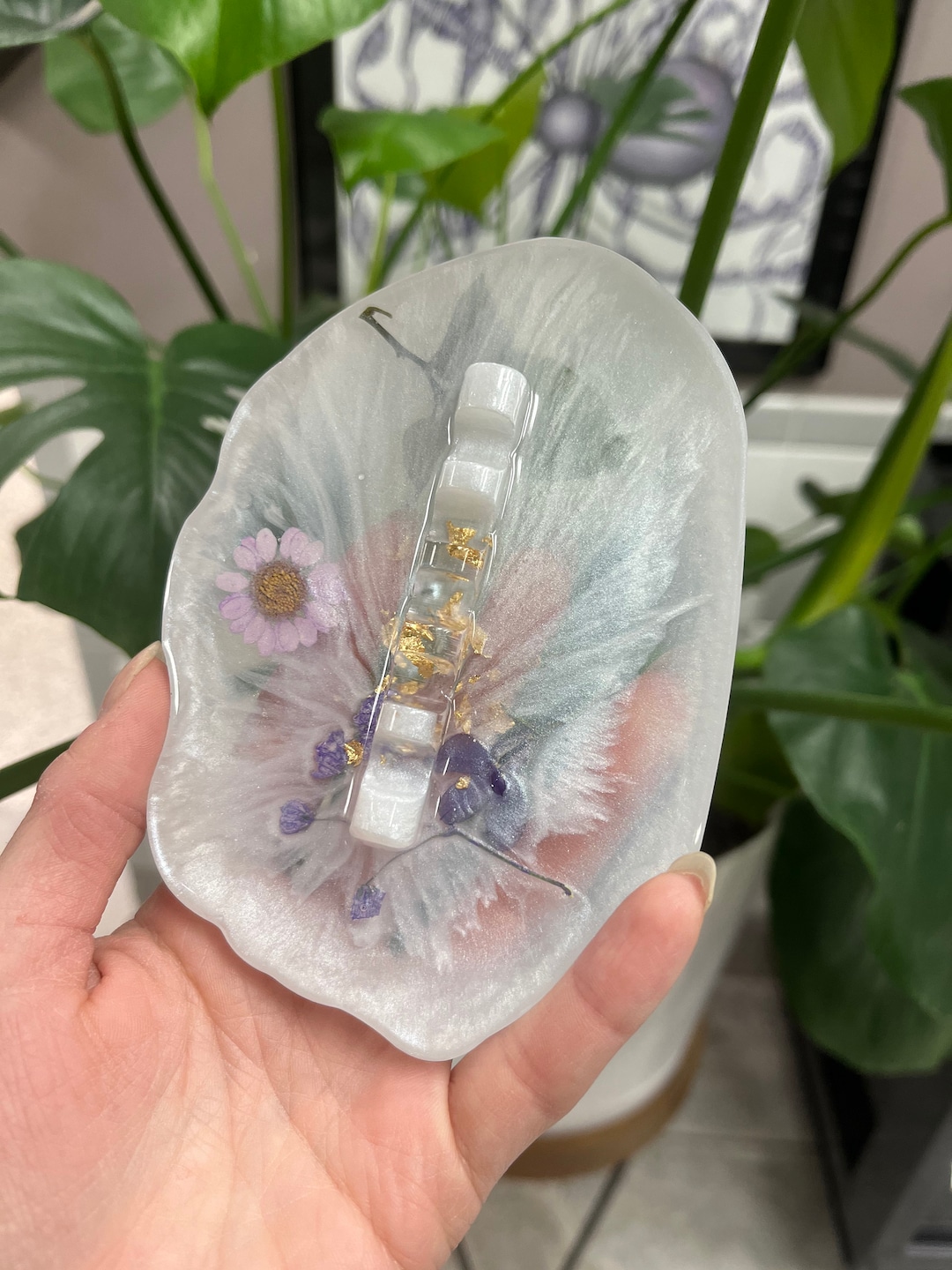 Paint Brush Rest | Resin | Handmade | Oil, Acrylic, Watercolor Brush ...