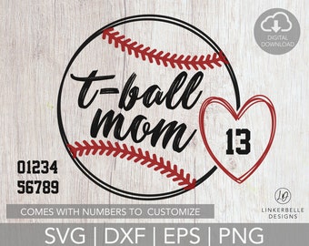 Download Tee Ball Mom Svg Etsy