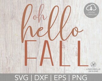 Hello Fall Svg Etsy