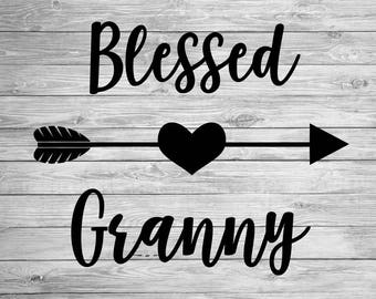 Blessed Granny Svg Etsy