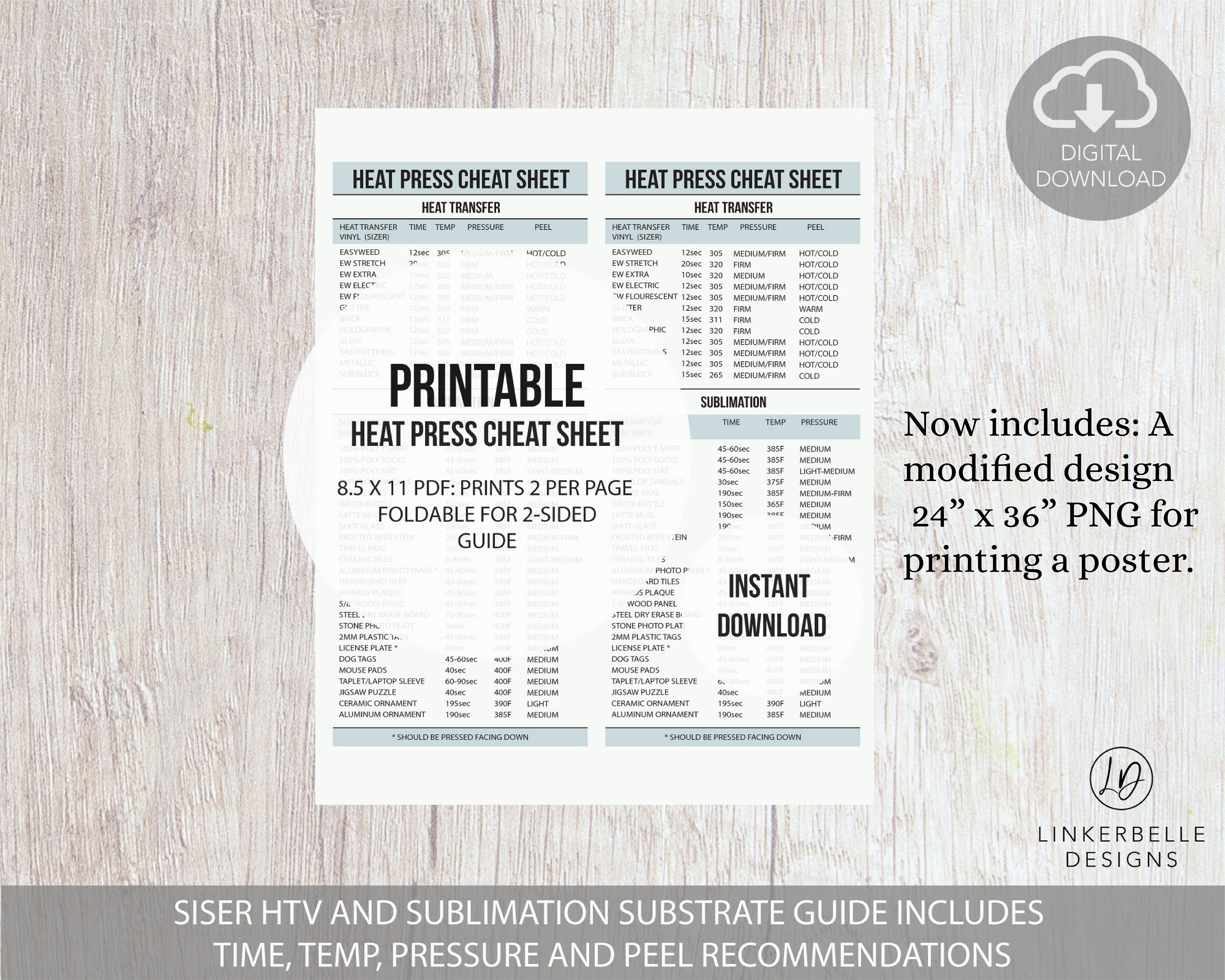 Ht-sublidark 8.5 X 11 Sheet sublimation Paper That Works on Dark Fabric Htv  Printable Sheets 