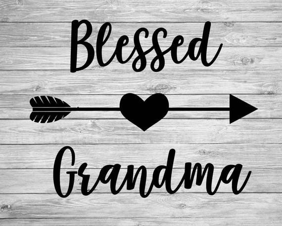 Download Blessed Grandma SVGDXFAI Digital Cut File | Etsy