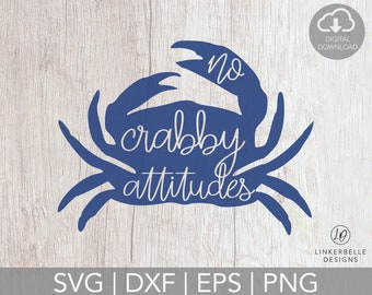 No a los cangrejos: SVG de cangrejo: Diversión en la playa (Descarga digital)