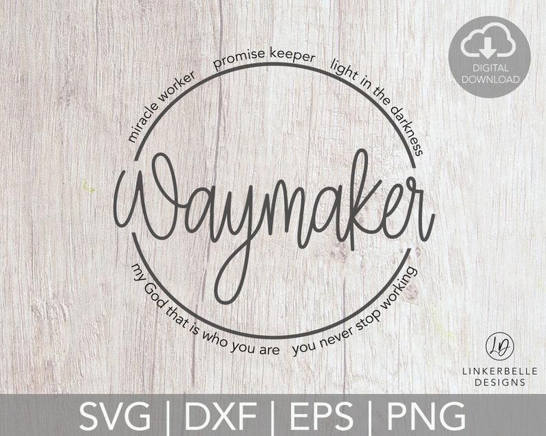 Download Waymaker Svg Way Maker Svg Promise Keeper Light in the | Etsy