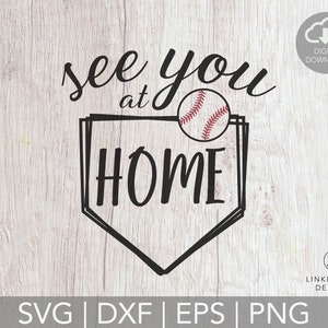 Ci vediamo a casa in formato SVG / Baseball in formato SVG / Tball in formato SVG / Softball in formato SVG / Casa base in formato SVG DOWNLOAD DIGITALE