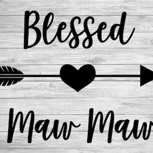 Gesegneter Maw Maw DIGITAL DOWNLOAD {Kostenlose kommerzielle Lizenz für kleine Unternehmen inklusive}