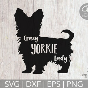 Download Free Crazy Yorkie Lady Digital Download Free Commercial License Etsy SVG Cut Files