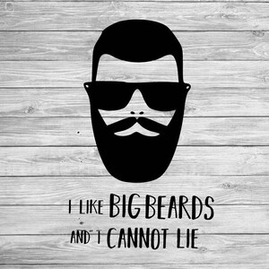 J'aime les grandes barbes FICHIER NUMÉRIQUE