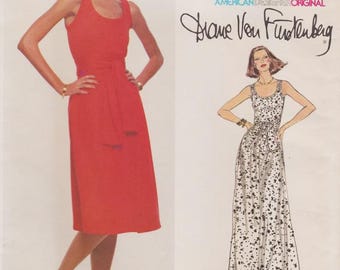 Very Easy Vogue 1662 Sewing Pattern By Diane Von Furstenberg Dress Size 10 Bust 32.5 Unused