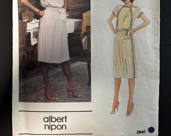 Vogue Pattern 2640 - American Designers - Albert Nipon - SZ12