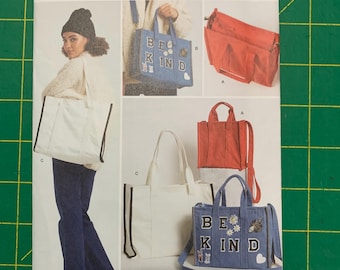Simplicity S9618 Tote Bag Sewing Pattern – Beginner Friendly