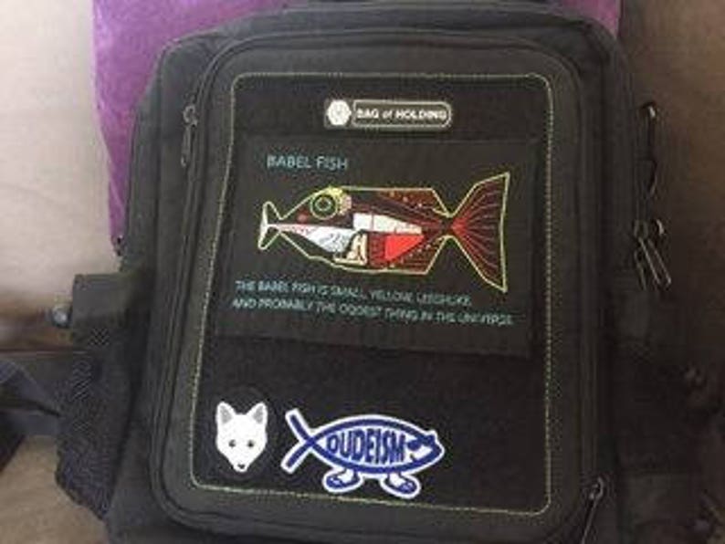 BIG Babel Fish Patch Hitchhikers Guide to the Galaxy Etsy UK