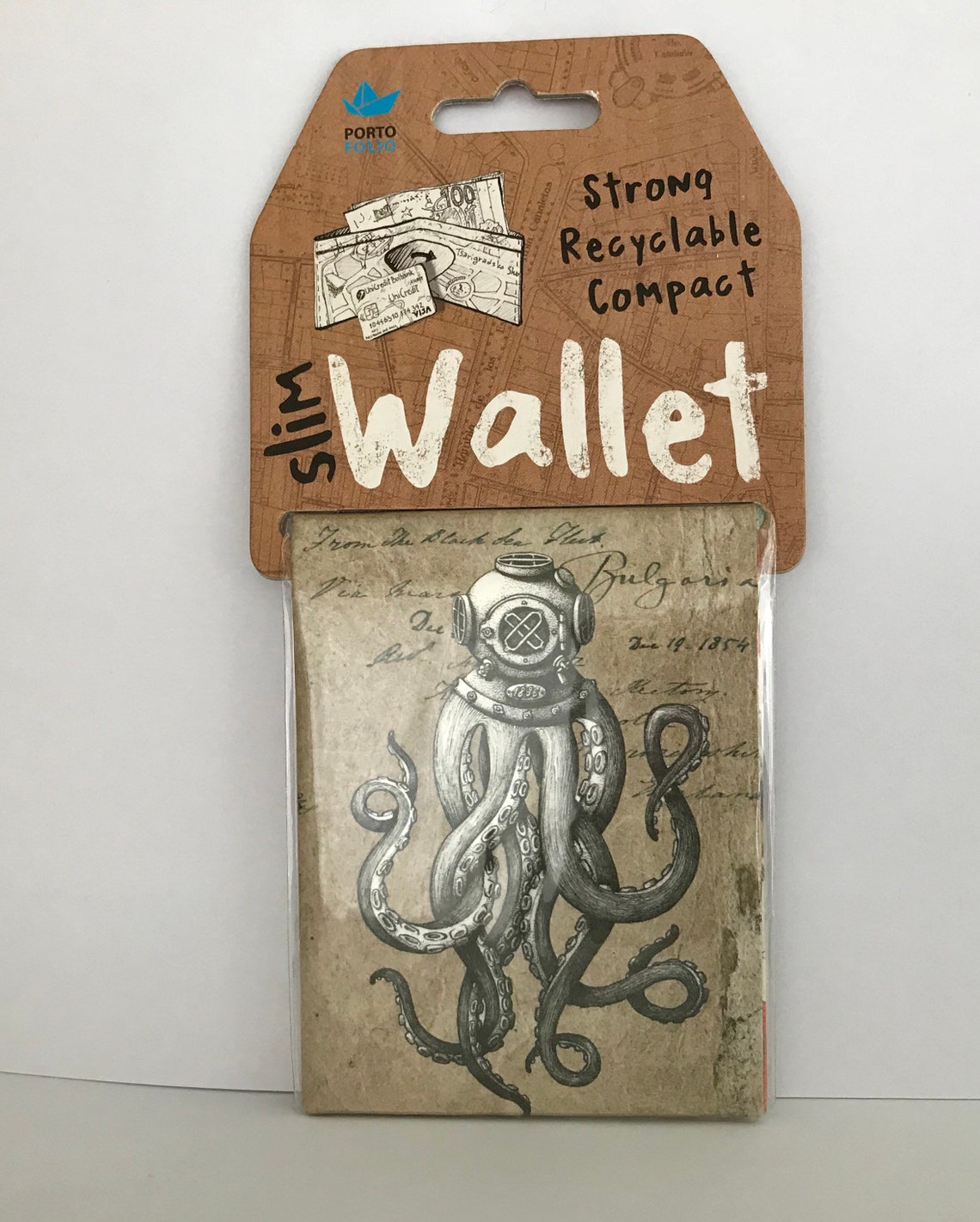 Octopus Slim Wallet Ultra Slim Designed Origami Wallet Etsy