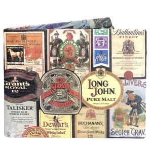 Scotch Whisky Slim Wallet - ultra schlanke, wunderschön gestaltete Origami-Brieftasche
