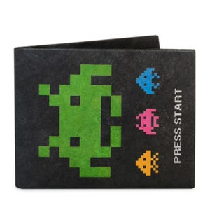 Space Invaders Slim Plånbok: Origami Mikrofiberdesign