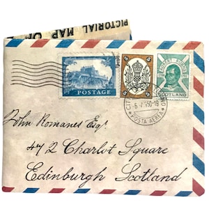 Mail Ecosse Slim Wallet - super schlanke Origami Vintage Geldbörse
