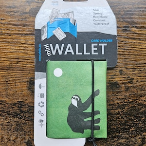 porte-cartes mini portefeuille fin recyclable imperméable compact écologique fait main origami conçu pour homme pour femme
