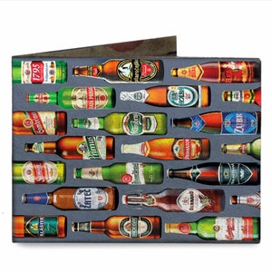Beers Slim Wallet - ultraflache, wunderschön gestaltete Origami-Brieftasche