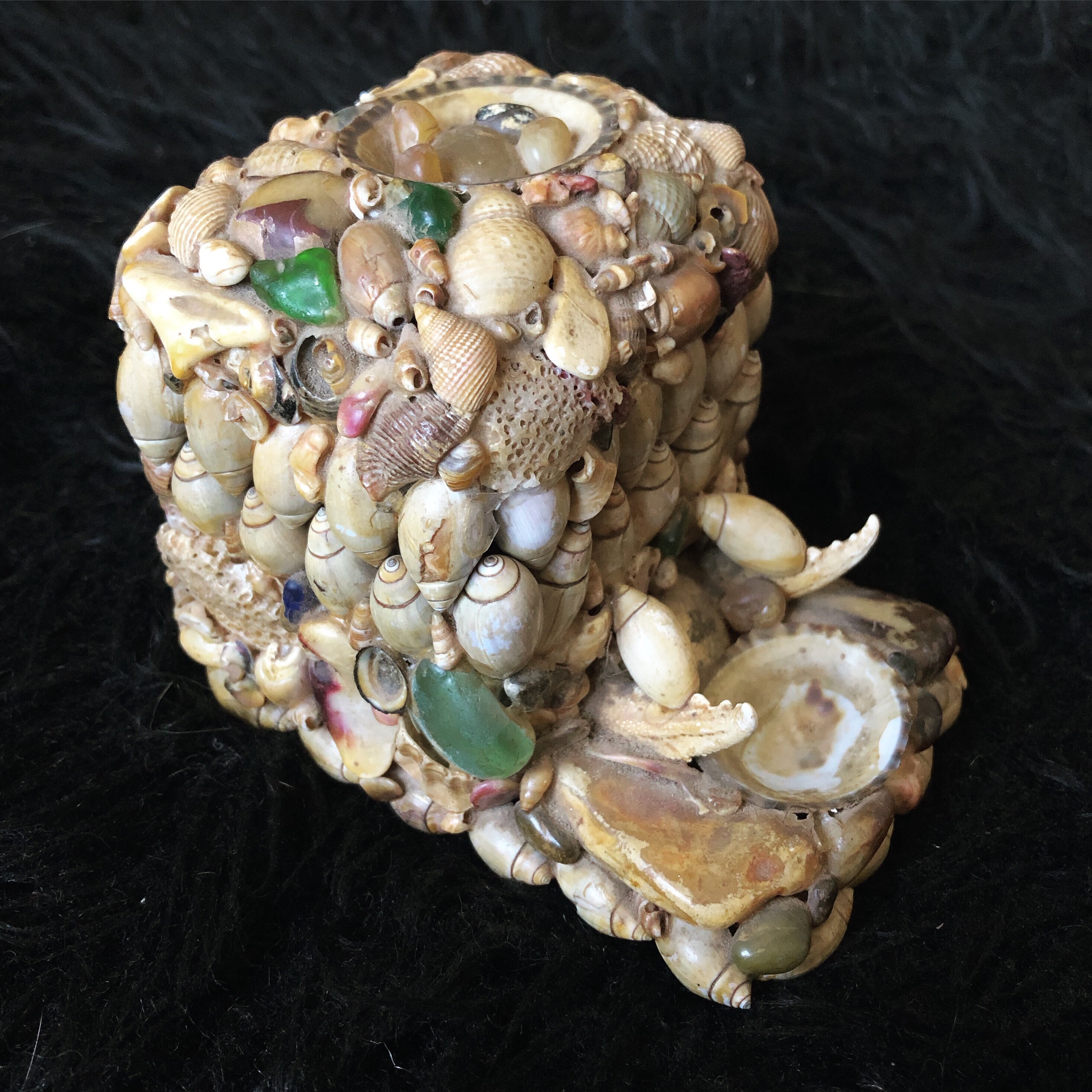 Antique Victorian Seashell Trinket Box Rare Handmade Box W/ Etsy