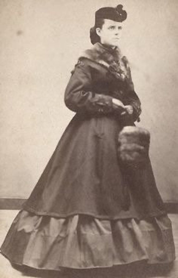 Antique Real Fur Black Women's Muff • Victorian/E… - image 8
