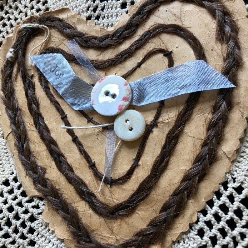 Antique Victorian/edwardian Hair Keepsake Braided Lock of Etsy