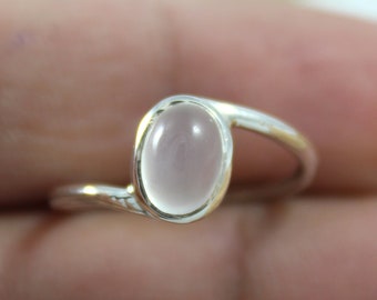 Natural White Moonstone Ring - 925 Sterling Silver - Moonstone Gemstone Ring - Handmade Jewelry - Gemstone Jewelry - Promise Birthstone