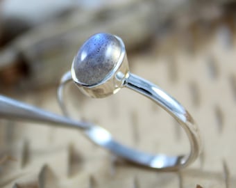 925 Sterling Silver, Natural Labradorite, Handmade Silver Ring, Labradorite Ring Silver, Labradorite Ring Women,