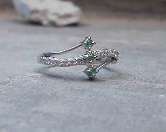 Natural zircon ring | Etsy
