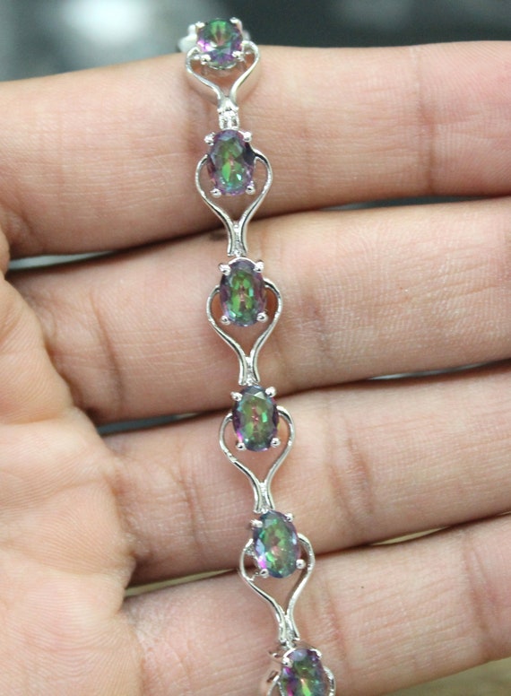 天然 ミスティック トパーズ ブレスレット レディース 天然石 お守り 40代 50代 ブランド 天然 ミスティック トパーズ ブレスレット レディース イエロー