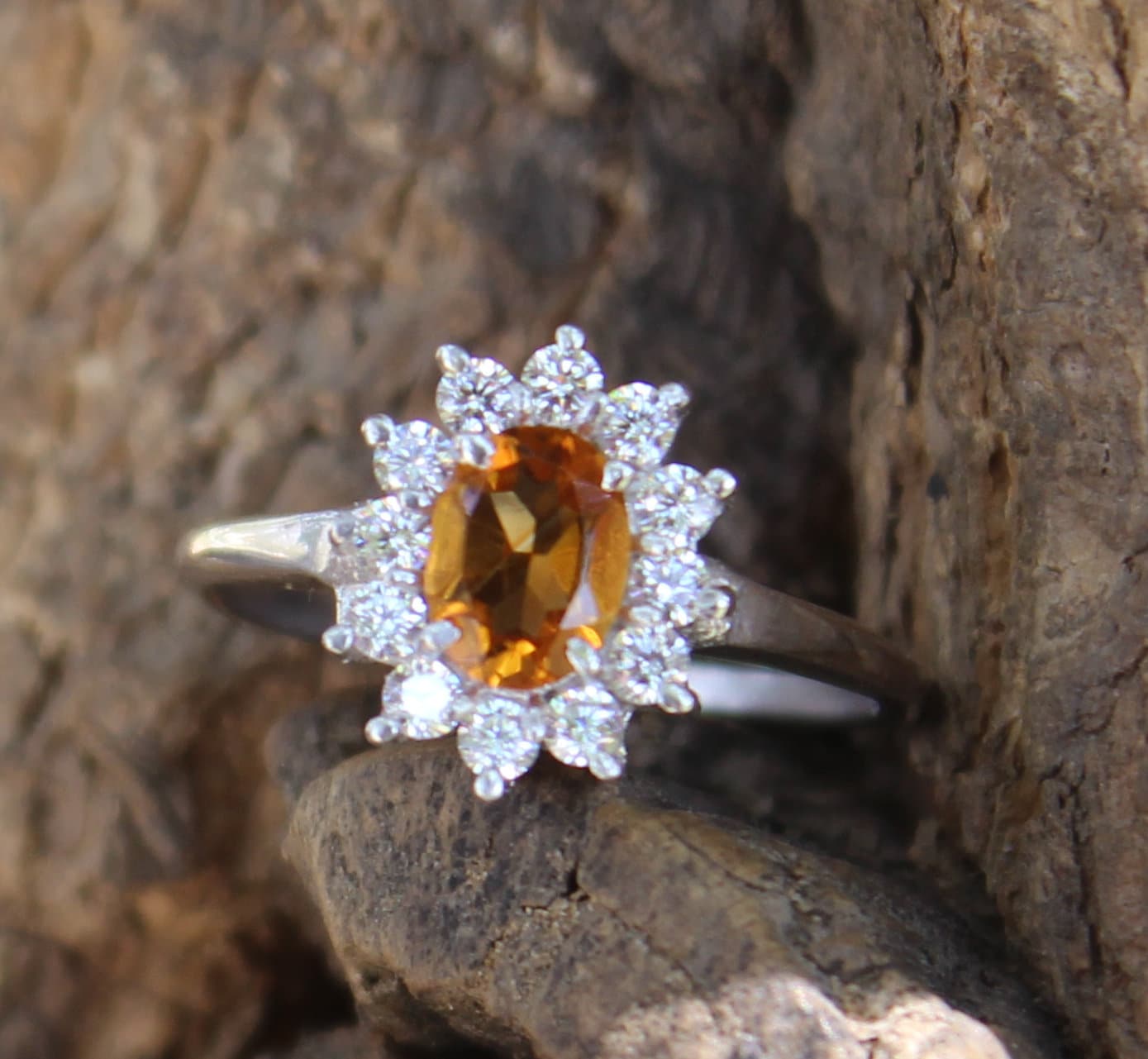 925 Solid Sterling Silver Natural Yellow Citirne Ring - Etsy
