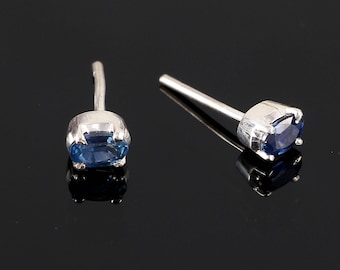 Handmade Earrings, 925 Sterling Silver Jewelry, Sapphire Jewelry, Blue Sapphire Earrings, Silver Earrings, Blue Jewelry, Christmas Sale