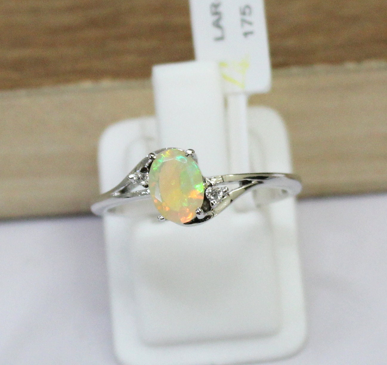 925 STERLING SILVER NATURAL ETHIOPIAN WELO FIRE OPAL RING JEWELRY SIZE US 3-13