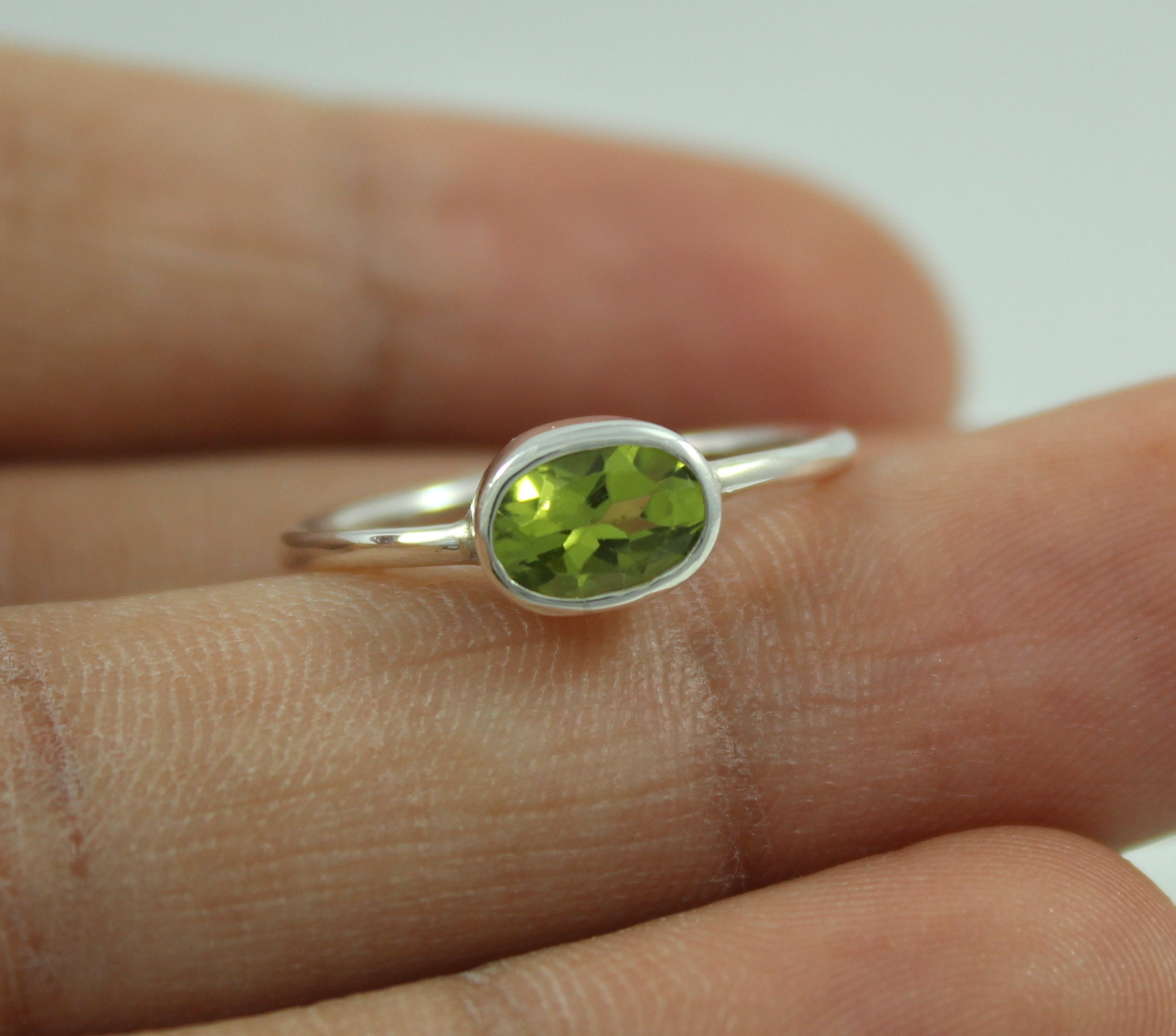 925 Sterling Silver Natural Green Peridot Ring Jewelry Oval Cut Size US 3 to 13 925 Sterling Silver Natural Green Peridot Ring Jewelry Oval Cut Size US 3 to 13