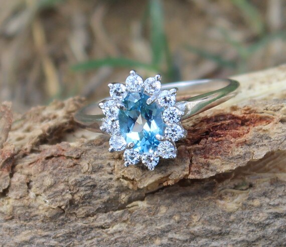 Bague Argent 925 Avec Pierre De Lune Et Zirconium - Taille 53 - Neuf Sans Emballage