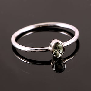 Handgemachter Schmuck, 925 Sterling Silber, Saphir Ringe, Grün Saphir Ringe, Indischer Schmuck, Geschenk für Sie, Geschenk für Frau, September Geburt