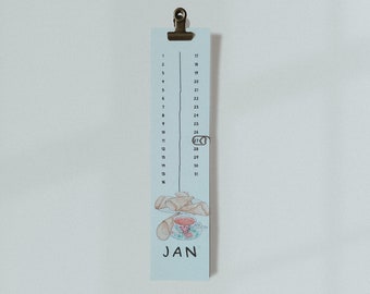 Kleiner Kalender // Ewiger Kalender, Immerwährender Kalender, Wand, Ostfriesland