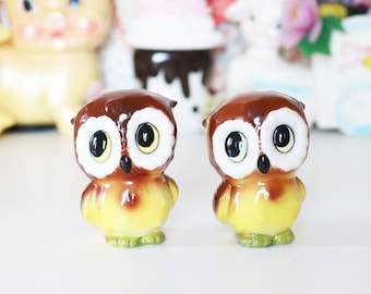 Vintage Norcrest Owl Salt & Pepper Shaker Set -  Made in Japan