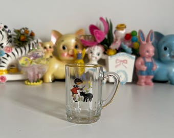 Vintage Kitsch Spring Time Mini Glass Mug