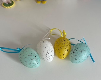 Pastel Hanging Egg Decorations Set Of 4