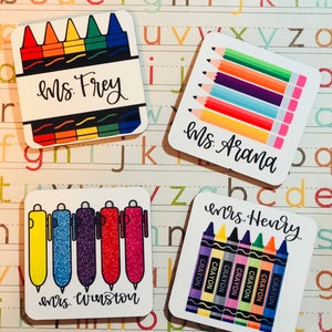 Teacher Coasters PERSONALIZED TEACHER GIFT