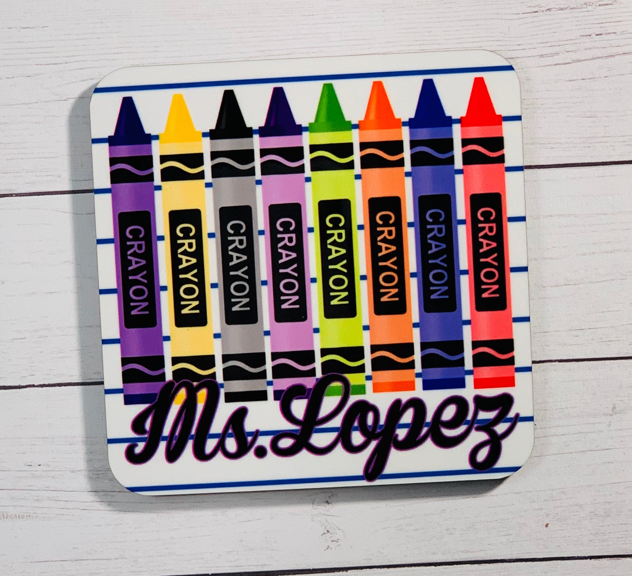 Teacher Coasters PERSONALIZED TEACHER GIFT Etsy