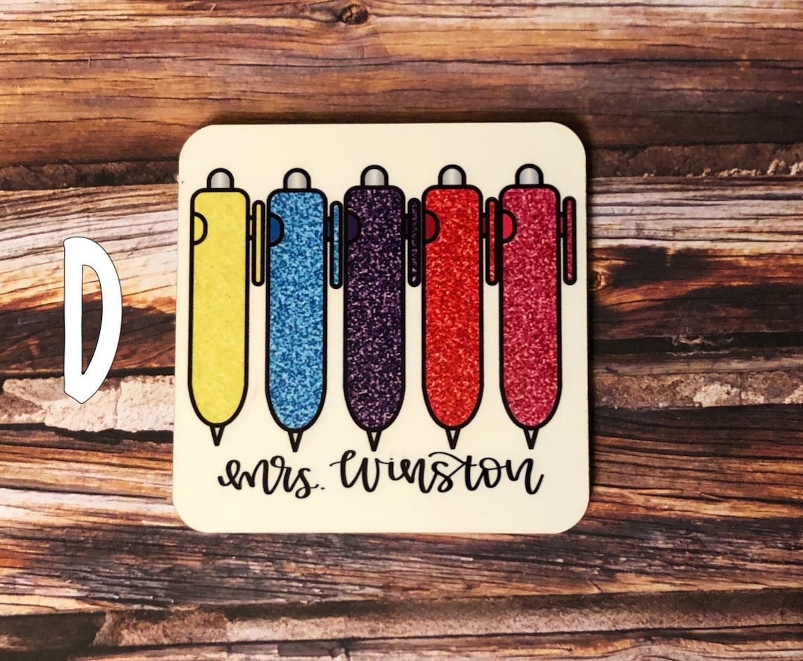 Teacher Coasters PERSONALIZED TEACHER GIFT Etsy