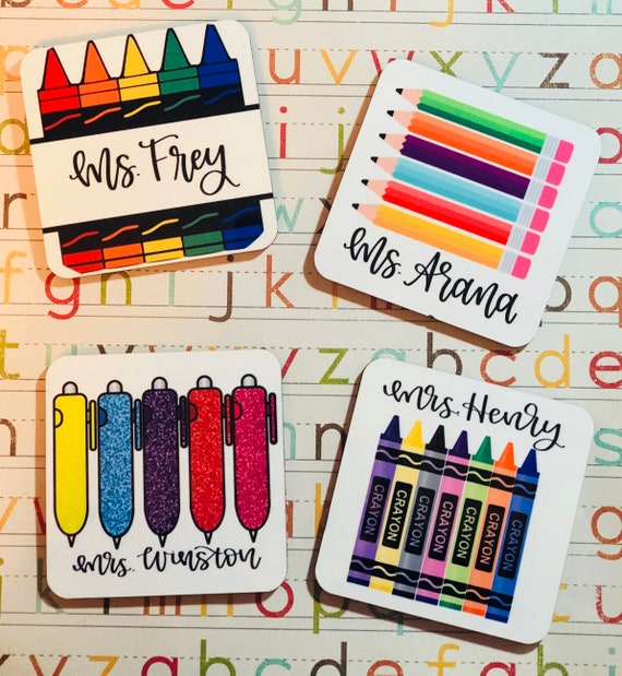 Teacher Coasters PERSONALIZED TEACHER GIFT Etsy Norway