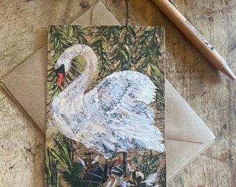 A6 Summer Swan postcard