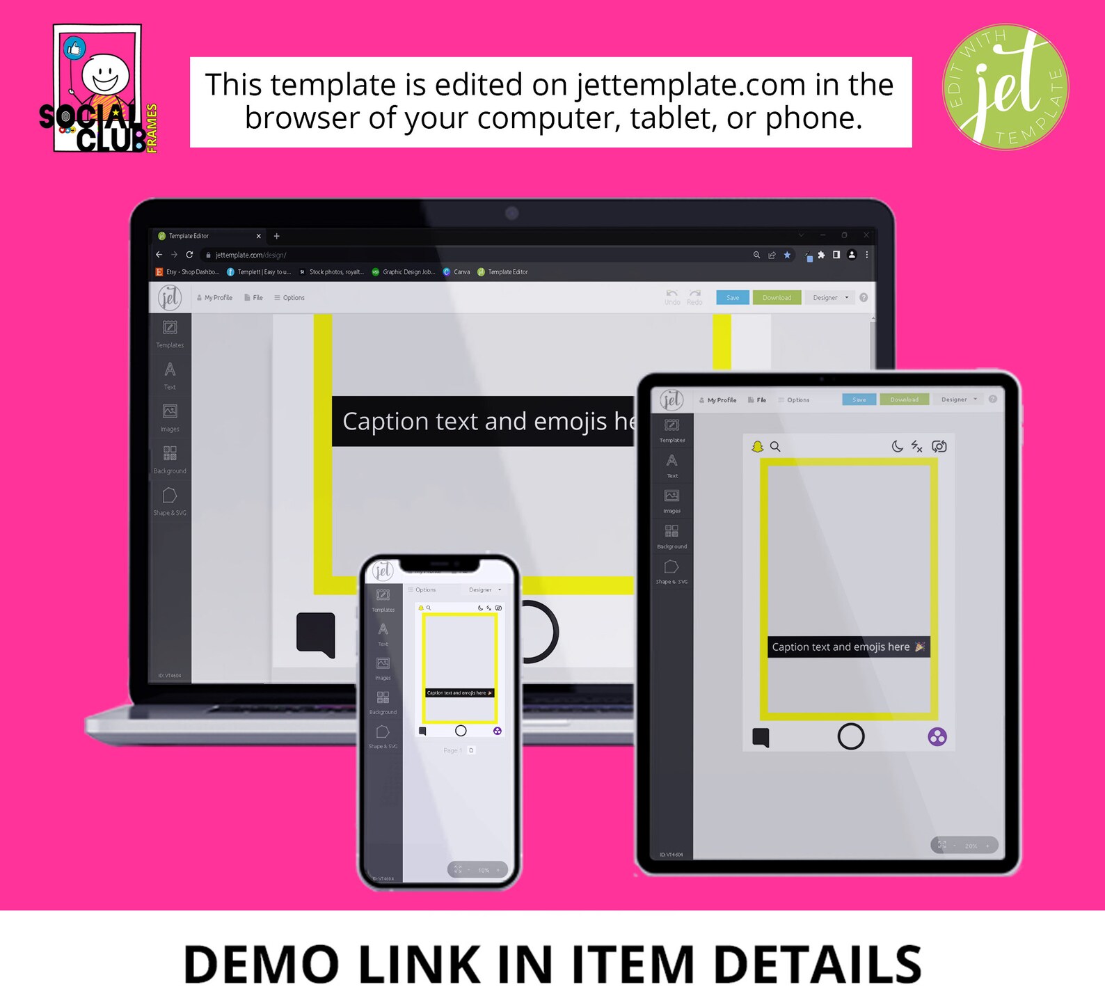 Snapchat Design Using Framer Customizable Snapchat Social Media Frame Prop - Etsy