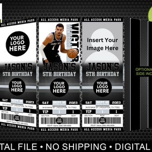 San Antonio Spurs Themen-Basketball-Einladung, digitale Einladung, Sport-Einladung, Geburtstagsfeier-Einladung